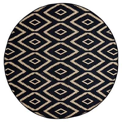 west elm Kite Kilim Rug, Black